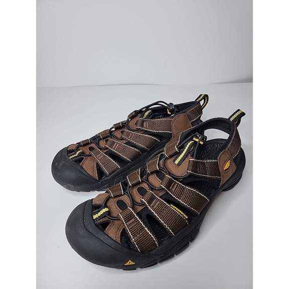 Keen Newport Classic Sandals Mens 8.5 Waterproof Hiking Leather 1001914 Brown - Picture 1 of 5